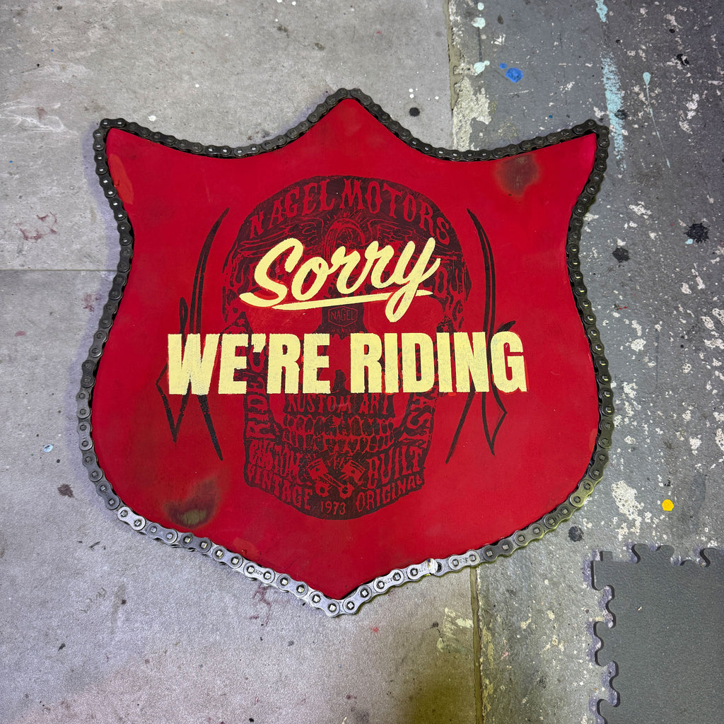 Sorry, we’re riding