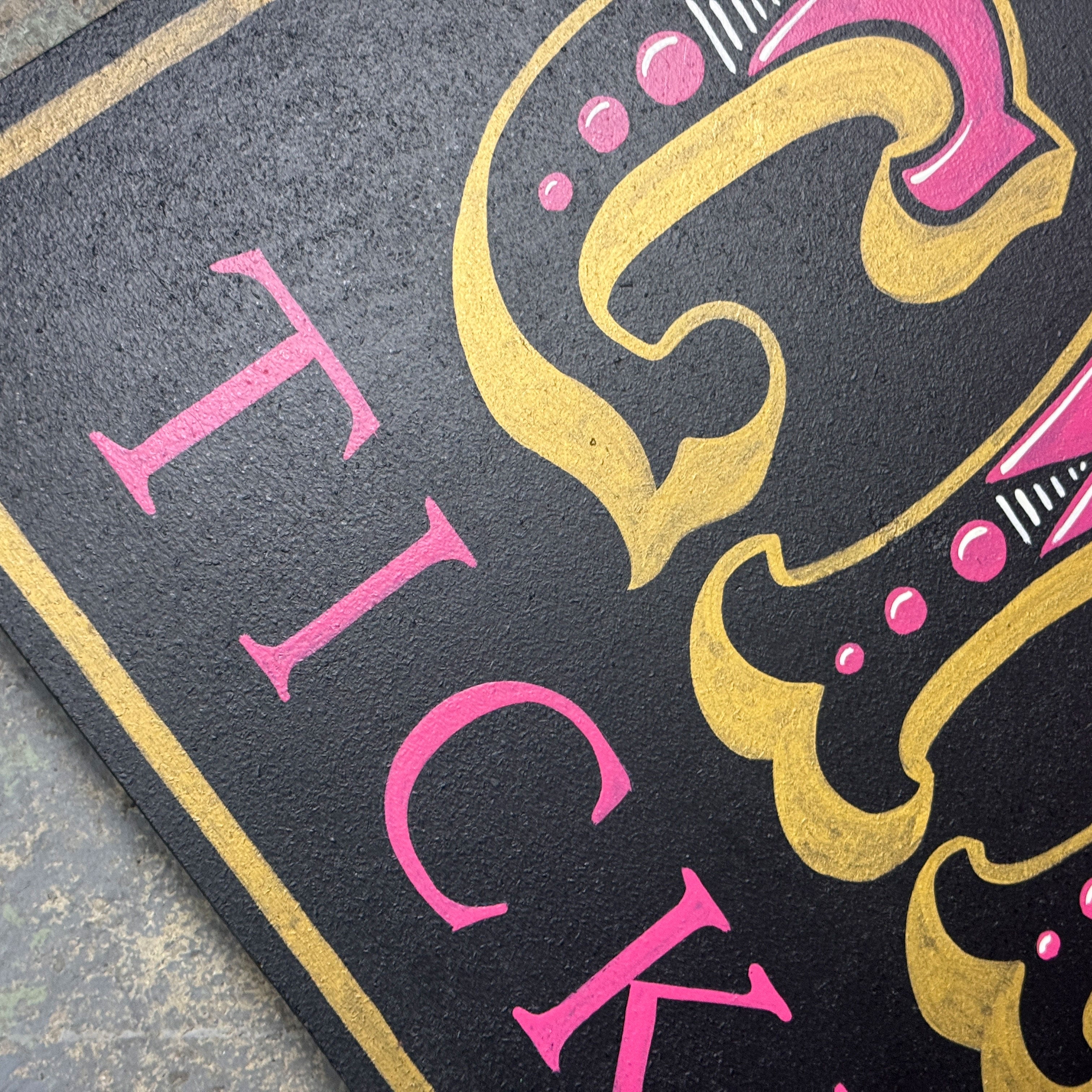 Handbemaltes Holzschild – „Circus Ticket Office“