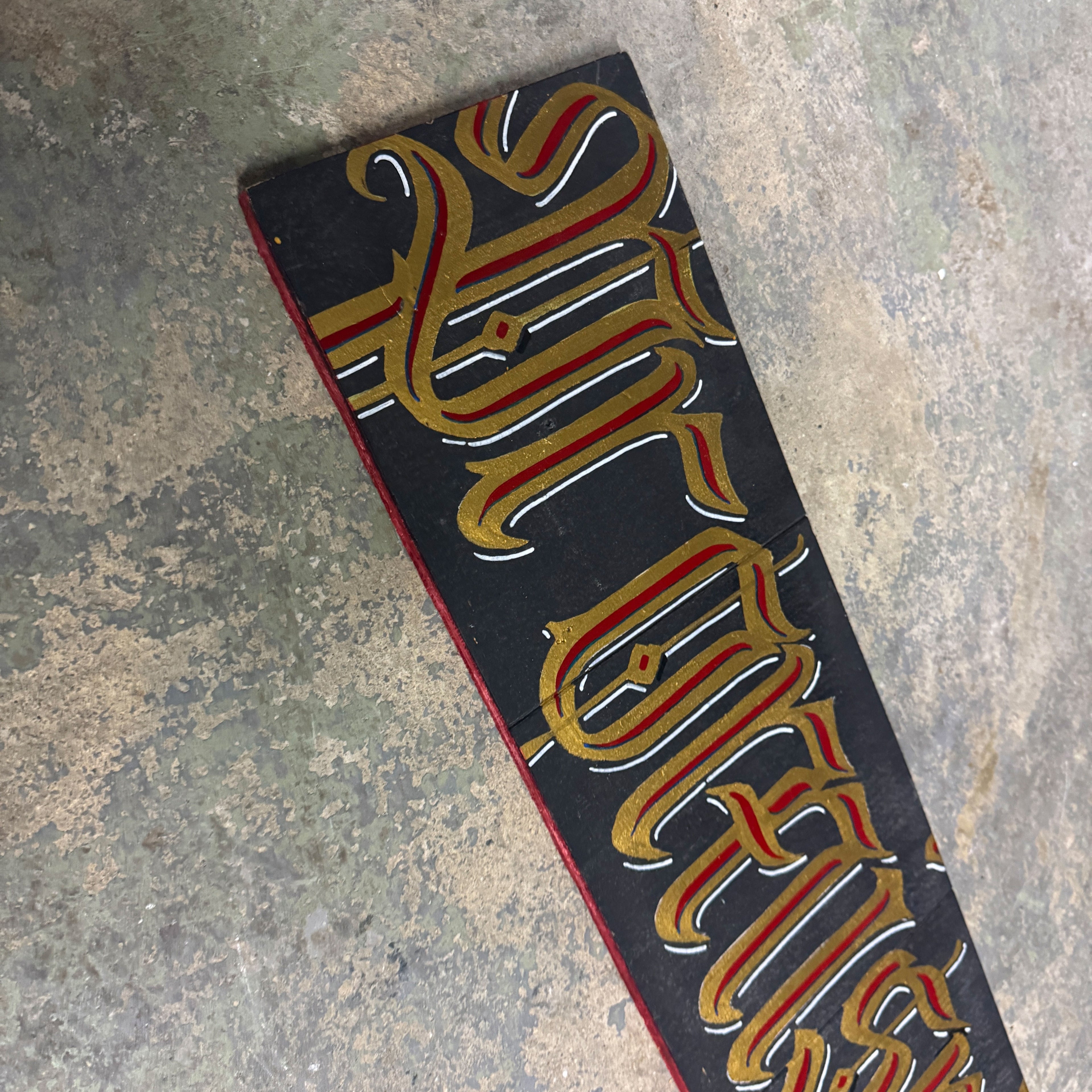 Handbemaltes Holzschild – „Promised Land“