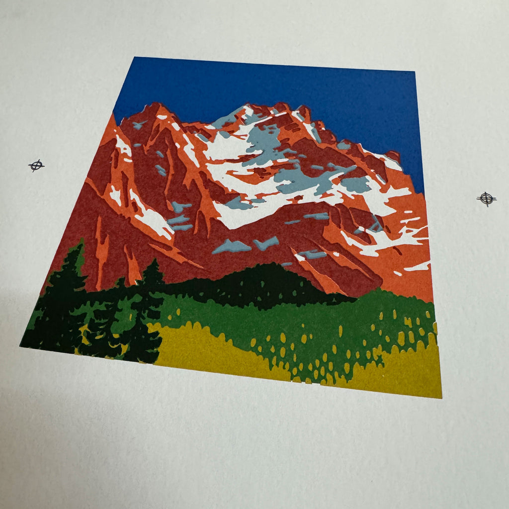 Siebdruck „Zugspitze“