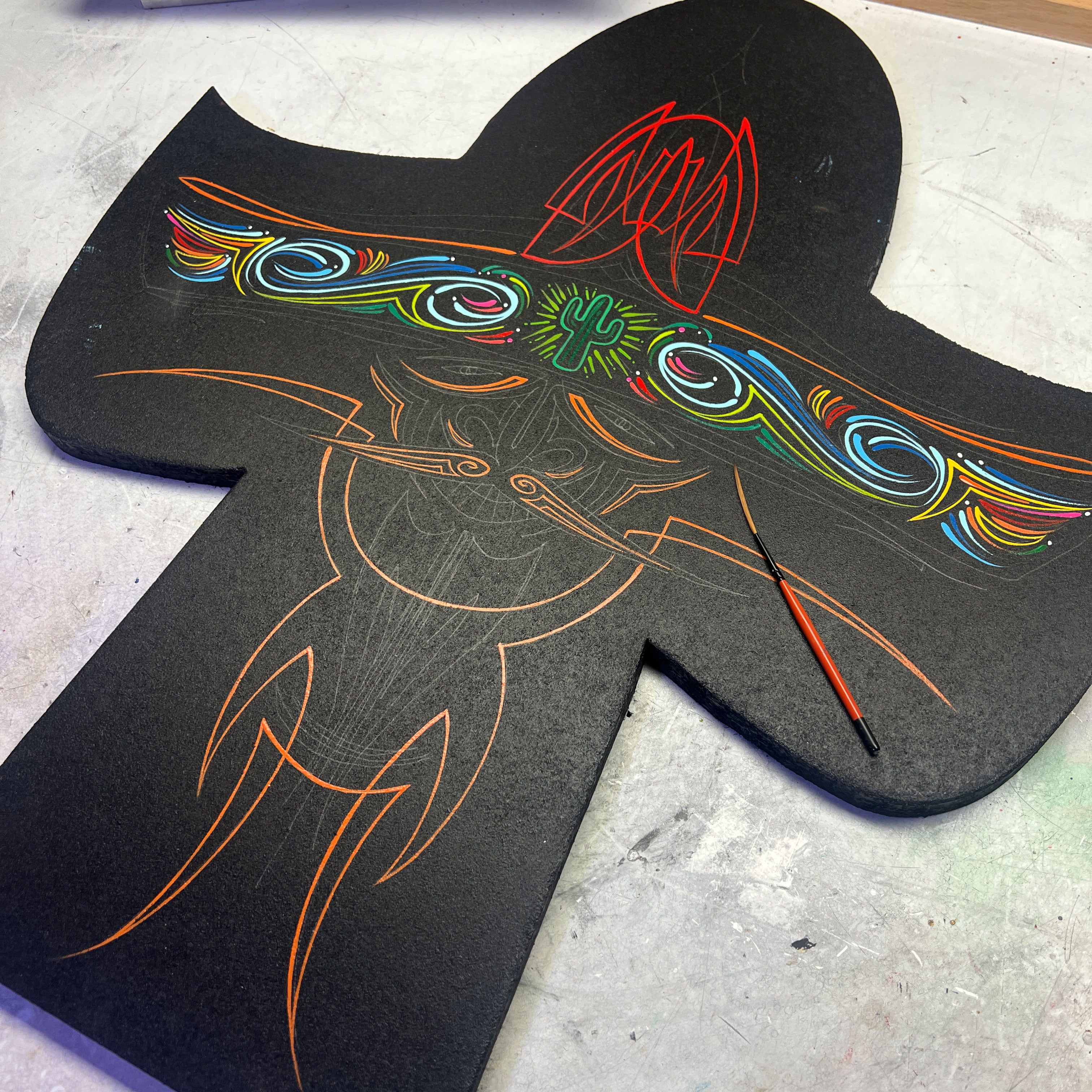 Pinstriping-Meisterstück – „Sombrero“