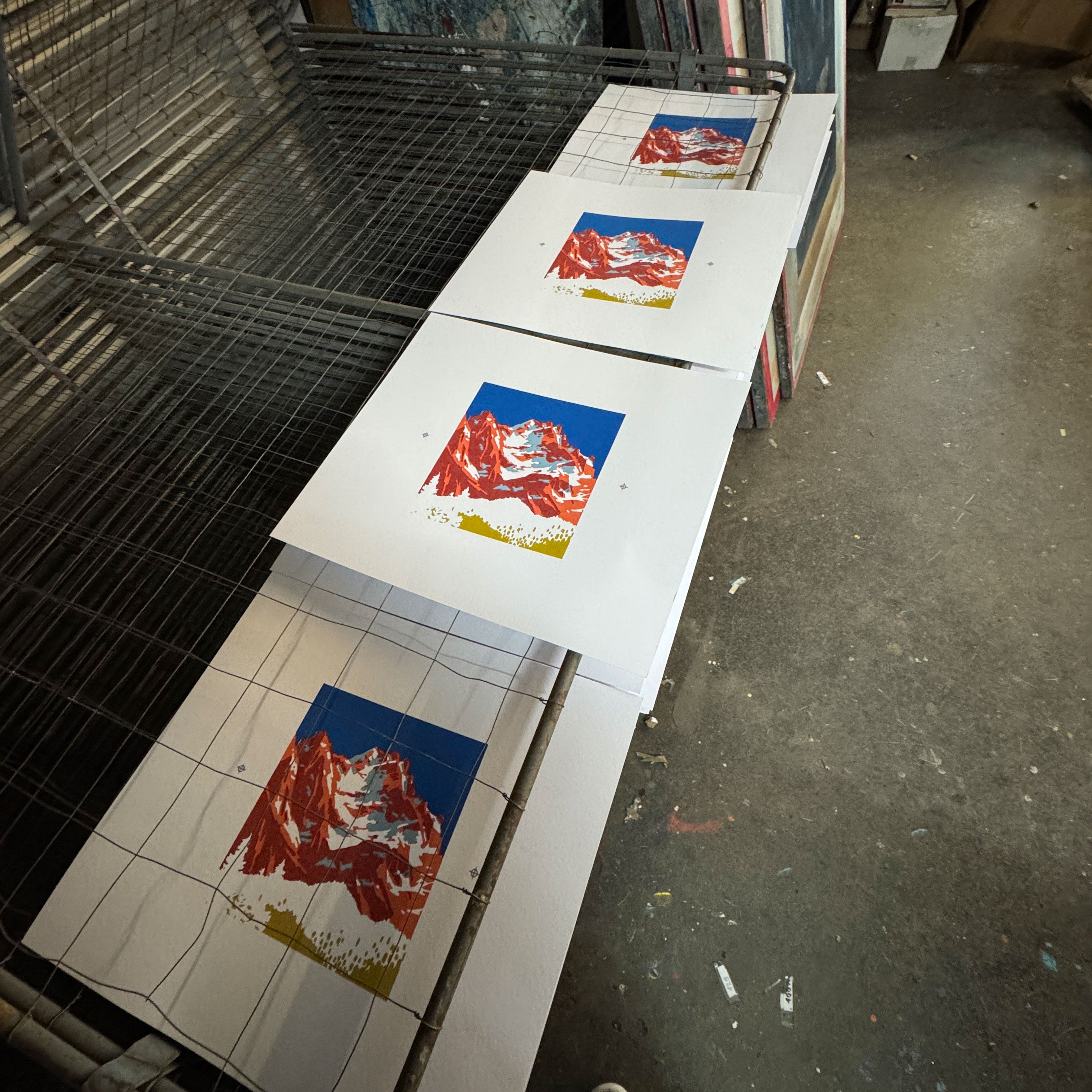 Siebdruck „Zugspitze“