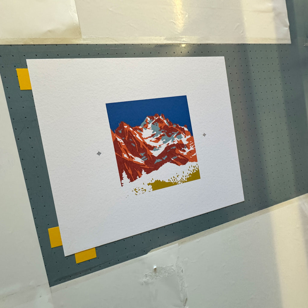Siebdruck „Zugspitze“