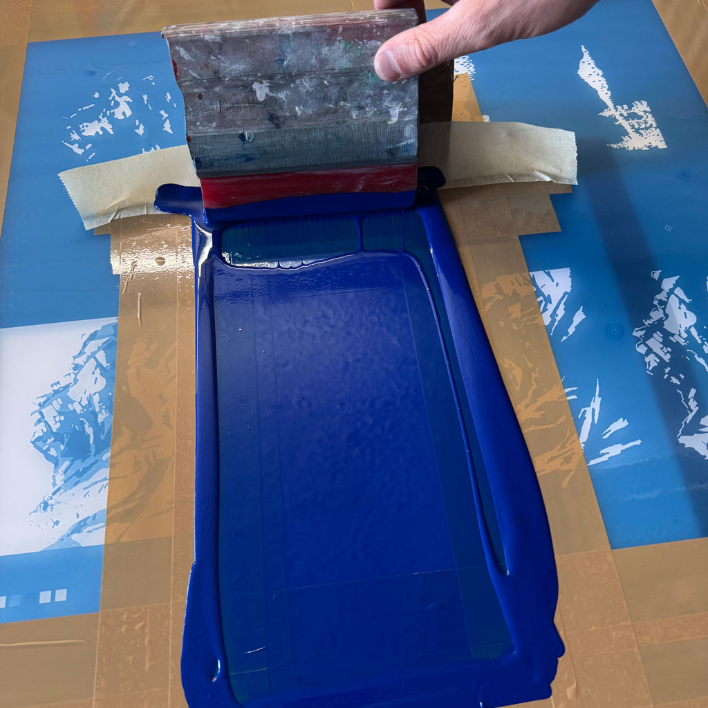 Siebdruck „Zugspitze“